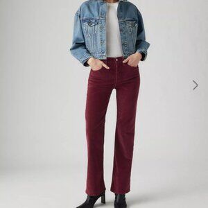 Levi's Wedgie Bootcut Corduroy Women's Jeans W29 L30 - Color: Pale Mauve